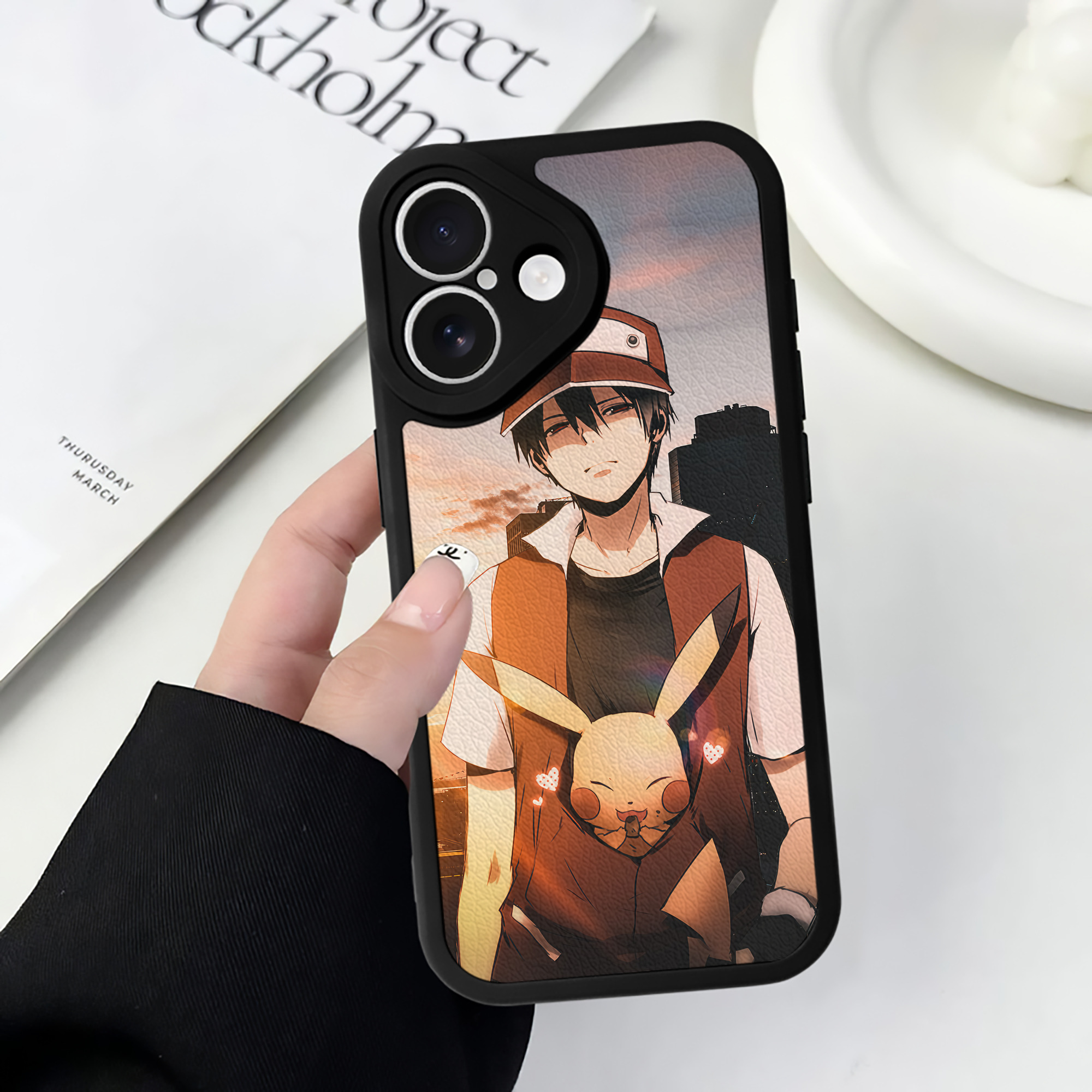 （画像用） ポケットモンスター Pokémon 【iPhone 16シリーズ対応】シリコンスマホケース（レザー調） 材質：シリコン